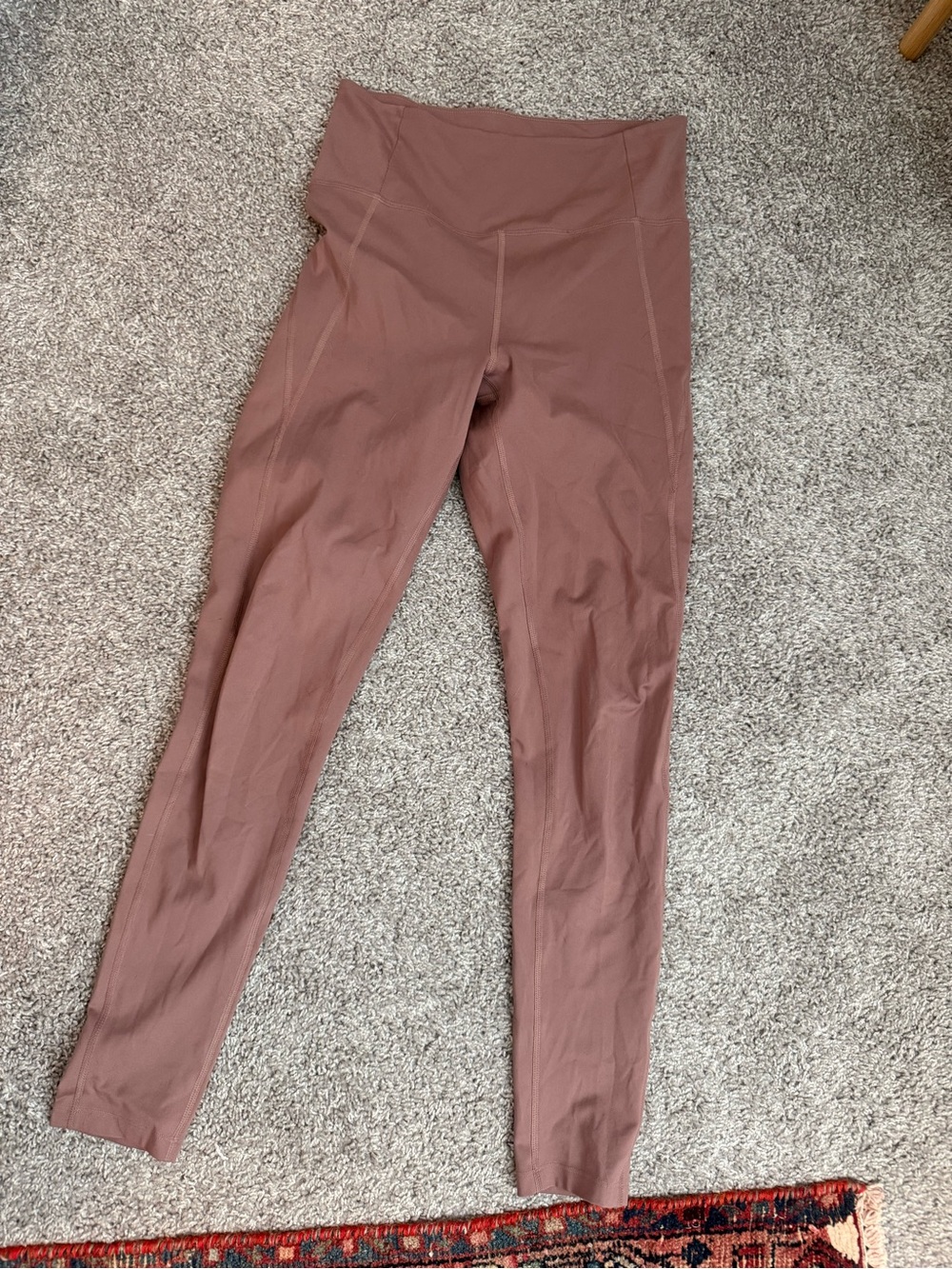 Girlfriend collective compressive leggings in rose quartz